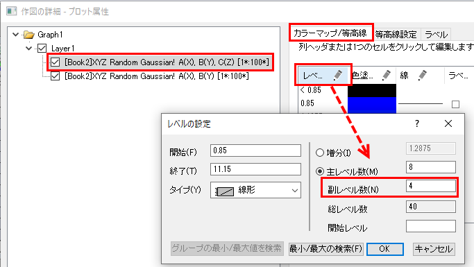 Contour Graph with XY Data Points and Z Labels 05.png