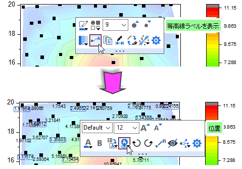 Contour Graph with XY Data Points and Z Labels tip.png
