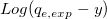 Log(q_{e,exp}-y)