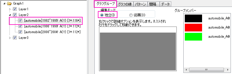 分布曲線投影