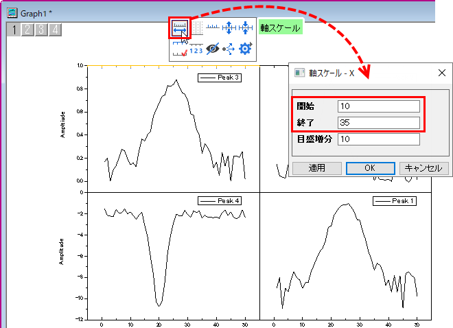 Tutorial81 Merging and Arranging Graphs Link X Axis.png
