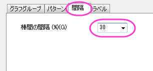 ラベル付き積み上げ縦棒グラフ