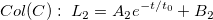 Col(C):\;L_2=A_2e^{-t/t_0}+B_2 Col(C):\;L_2=A_2e^{-t/t_0}+B_2