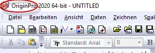 OriginPro title bar.png